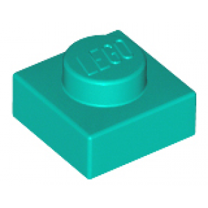 Plaat 1x1 Dark Turquoise